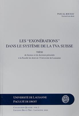 Les exonération dans le système de la TVA suisse