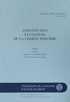 Constitution et contenu de la charge foncière